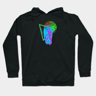 Vaporwave Aesthetic Angel Synthwave Hoodie